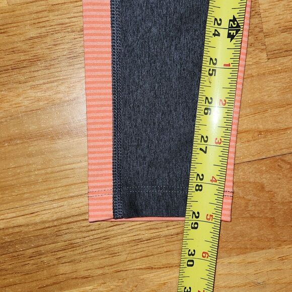 Under Armour Compression Heat Gear Leggings Orange Gray Women's Size S Polyester - Picture 8 of 11